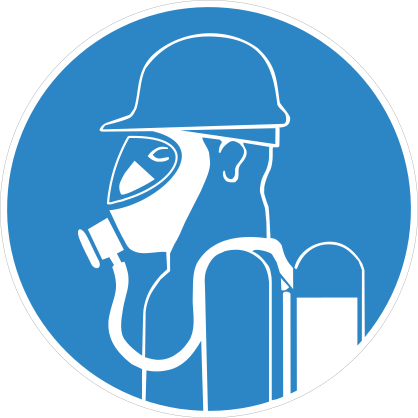 Oxygen Mask Required Sign Sticker
