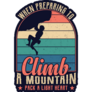 Pack A Light Heart Climbing Sticker 