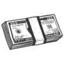 Pack of US Dollars Sticker