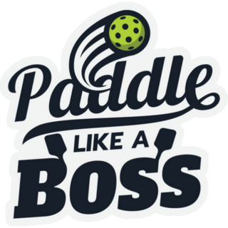 Paddle Like A Boss Pickleball Sticker