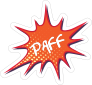 Paff Comic Sticker