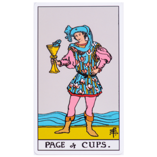 Page Of Cups, Tarot Card Sticker