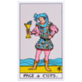 Page Of Cups, Tarot Card Sticker