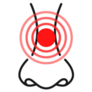 Pain Or Allergy Nose Icon Sticker