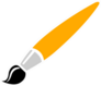 Paint Brush Icon Sticker