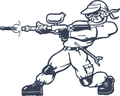 Paint Commando Sticker