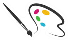 Paint Logo Artist Sticker