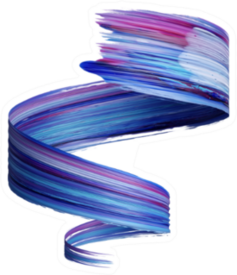 Paint Swirl Artist Brush Stroke Sticker