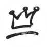 Painted Crown Symbol Sticker