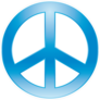 Painted Peace Symbol Sticker