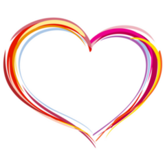 Painted Rainbow Heart Sticker