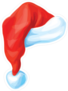 Painted Santa Claus Hat Sticker
