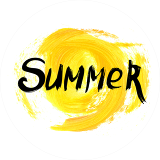 Painted Sun Summer Sticker
