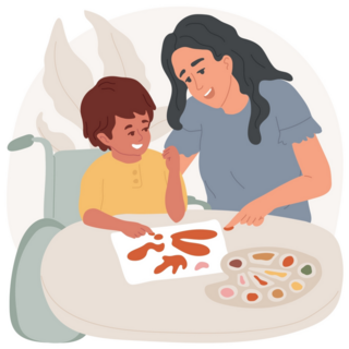 Painting Inclusive Class Art Therapy Sticker