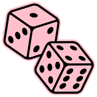 Pair Of Dice To Gamble Sticker
