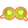 Pair Of Matcha Green Tea Sticker