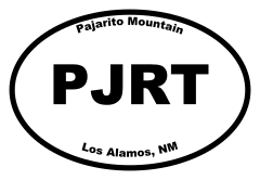 Pajarito Mountain Oval Sticker