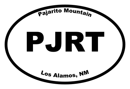 Pajarito Mountain Oval Sticker