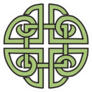 Pale Green Celtic Knot Sticker