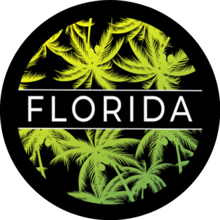 Palm Florida Beach Sticker