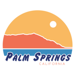 Palm Springs California Sunset Sticker