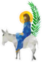 Palm Sunday Jesus Sticker