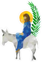 Palm Sunday Jesus Sticker