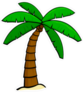 Palm Tree Cartoon Sticker