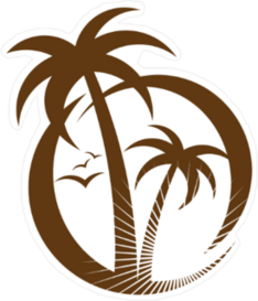 Palm Tree Emblem Sticker