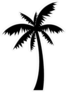 Palm Tree Icon Silhouette Sticker