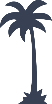 Palm Tree In Grass Sticker