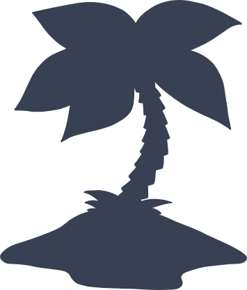 Palm Tree On Sand Sticker