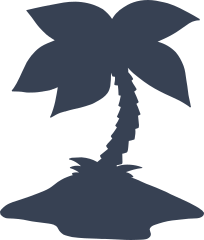 Palm Tree On Sand Sticker