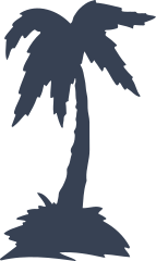 Palm Tree Shape Sticker