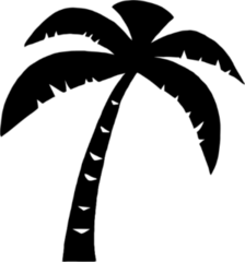 Palm Tree Silhouette Sticker