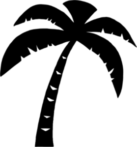 Palm Tree Silhouette Sticker
