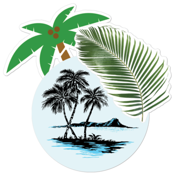High-Quality Palm Tree Car Stickers and Decals