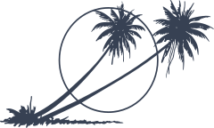 Palm Trees And Sun Sticker