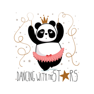 Panda Dancing With The Stars Sticker