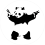 Panda Gun Logo Sticker