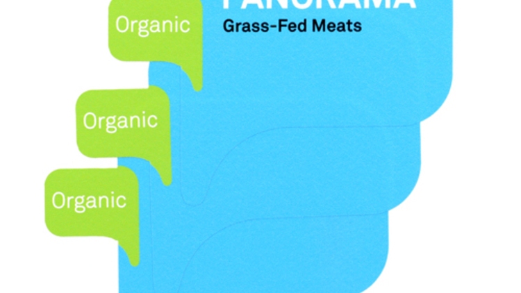 Panorama Grass-Fed Meats Custom Die Cut Stickers