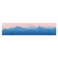 Panoramic View Morning Haze Mongolia Sticker