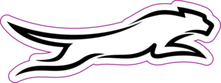Panther Black and White Sticker
