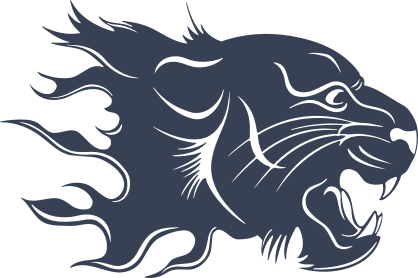 Panther Head In Flames Sticker