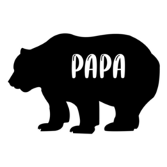 Papa Bear Fathers Day Sticker