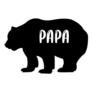 Papa Bear Fathers Day Sticker