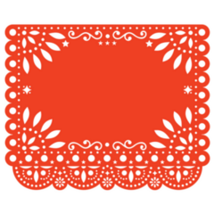 Papel Picado Mexican Paper Decoration Sticker