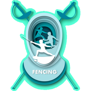 Paper Cut Fencing Sticker