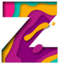 Paper Cut Letter Z Sticker