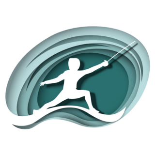 Paper Fencer Sticker